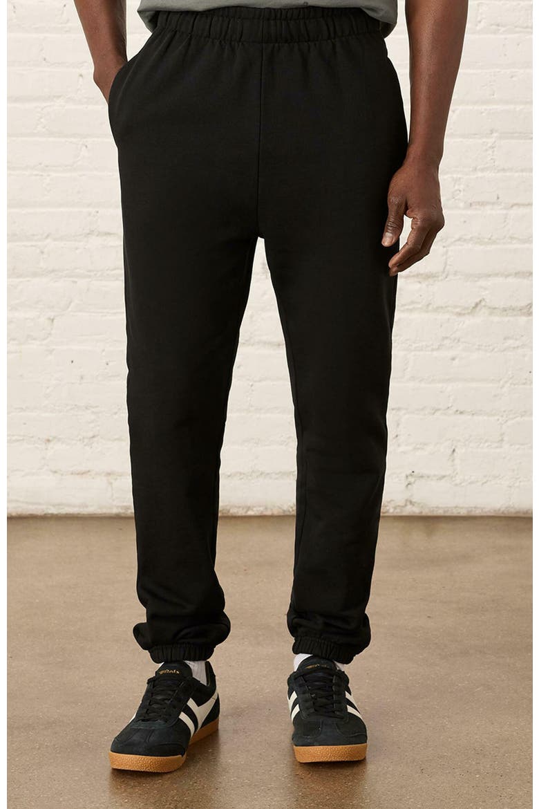 Organic Brushed Fleece Sweatpant, Alternate, color, Black