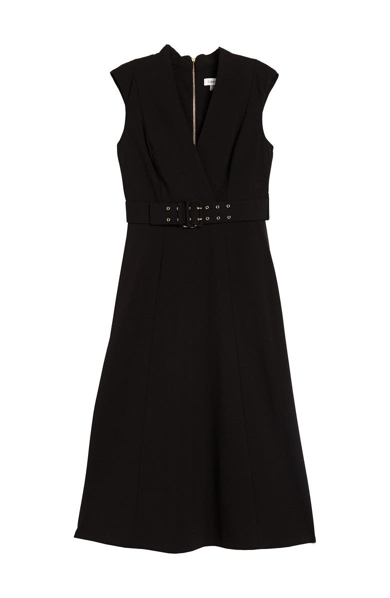 Calvin Klein Surplice Belted Midi Dress, Main, color,