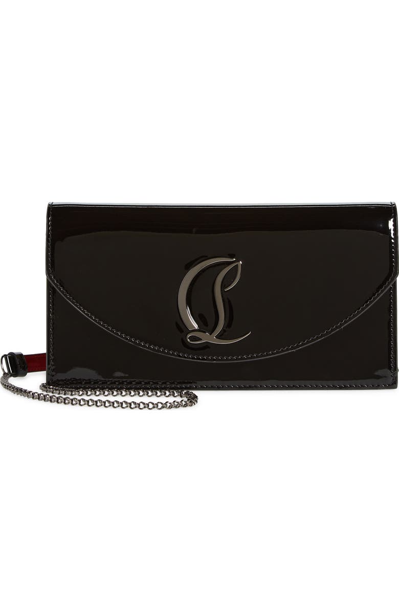 Christian Louboutin Loubi54 Patent Leather Clutch, Main, color,