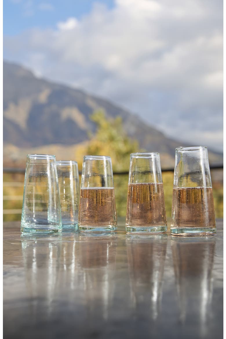 Moroccan Champagne Glass - Set of 6, Alternate, color, WHITE