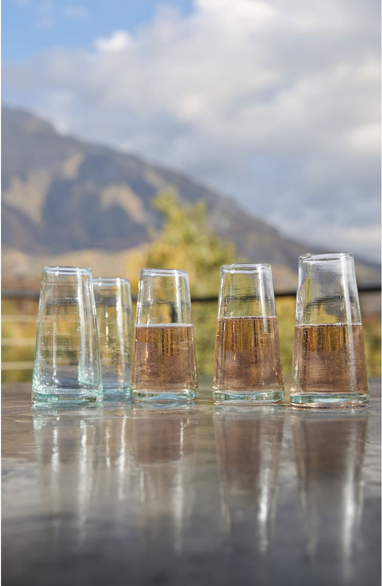 Verve Culture Moroccan Champagne Glass - Set of 6, Alternate, color, Clear