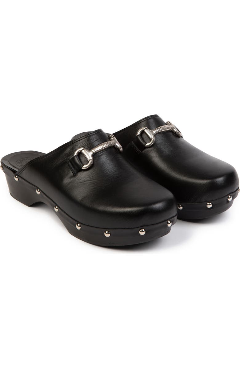 Penelope Chilvers Horsebit Clog, Main, color, Black