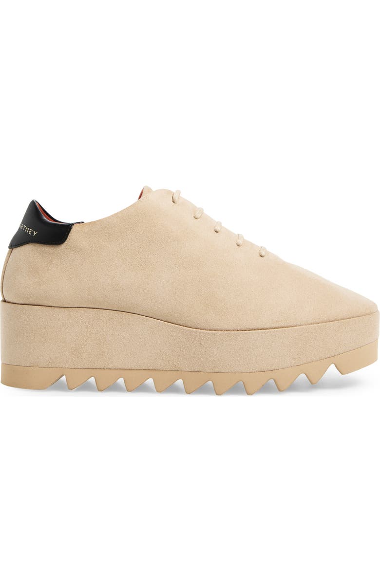 Stella McCartney Sneakelyse Platform Sneaker, Alternate, color, Desert