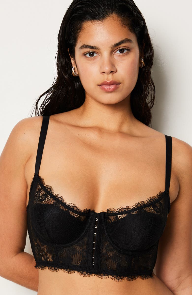 Etam Audacieuse Underwire Bustier, Alternate, color, 