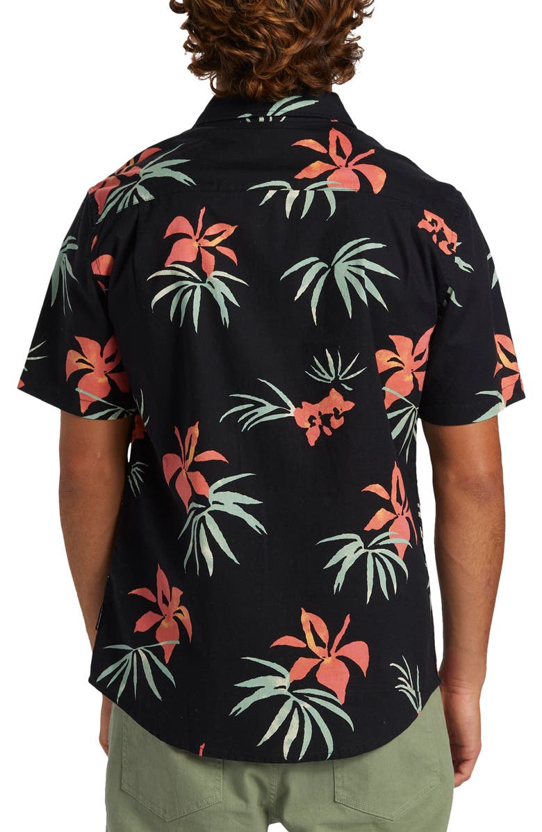 Quiksilver Apero Floral Short Sleeve Button-Up Shirt, Alternate, color, 