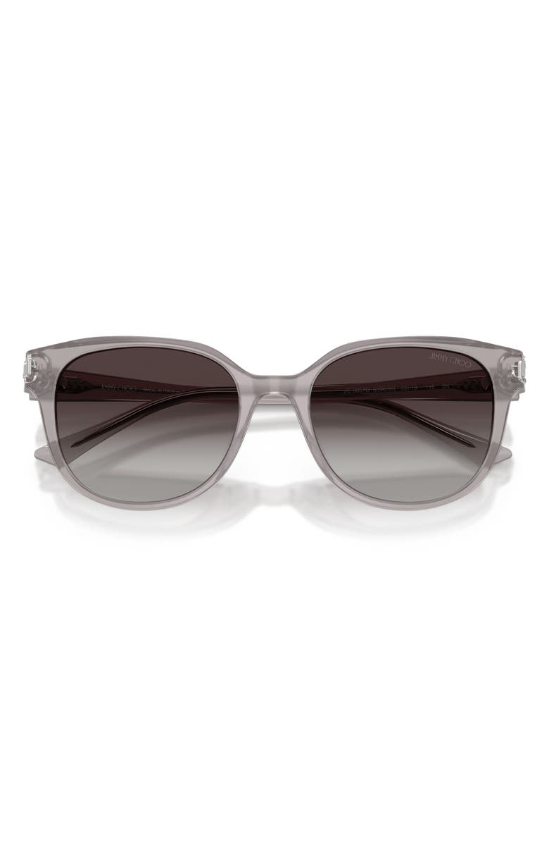 Jimmy Choo 55mm Gradient Phantos Sunglasses, Alternate, color, Opaline Gray / Gradient Gray