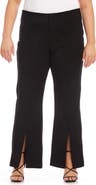 Karen Kane Front Slit Stretch Twill Bootcut Pants