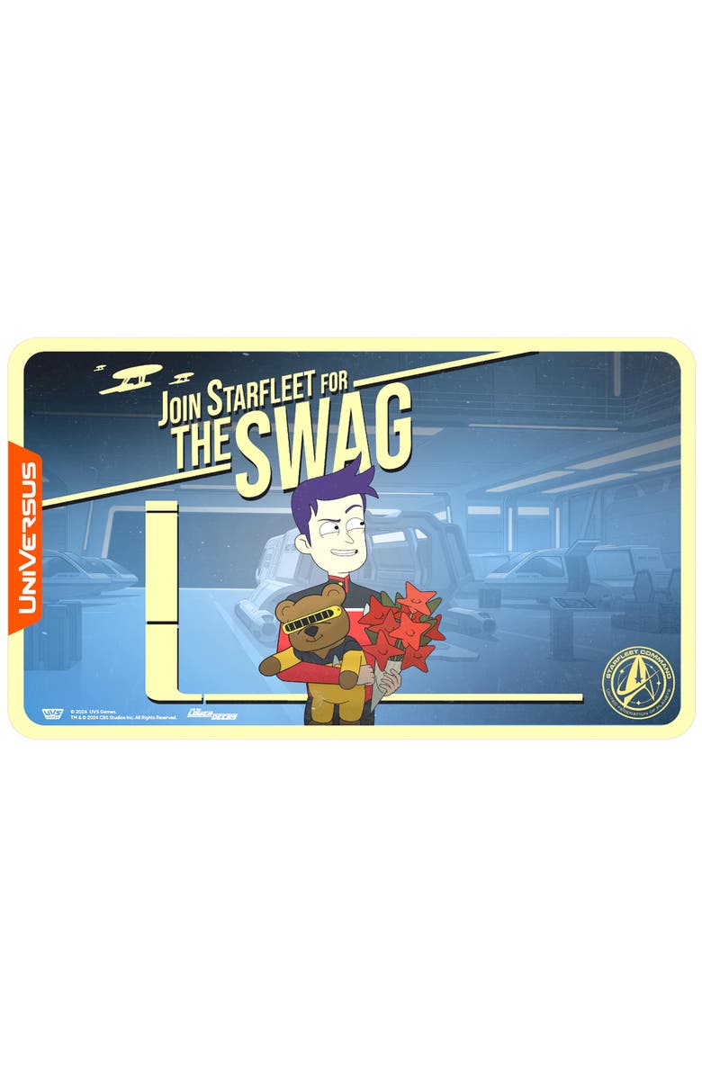 UniVersus Star Trek Lower Decks Brad Boimler Playmat, Main, color, Multicolored