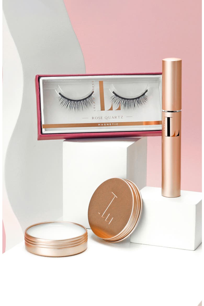 Rose Quartz Magnetic False Eyelashes Set, Alternate, color, NO COLOR