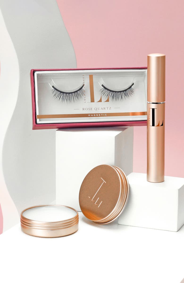 Lola's Lashes Rose Quartz Magnetic False Eyelashes Set, Alternate, color, 