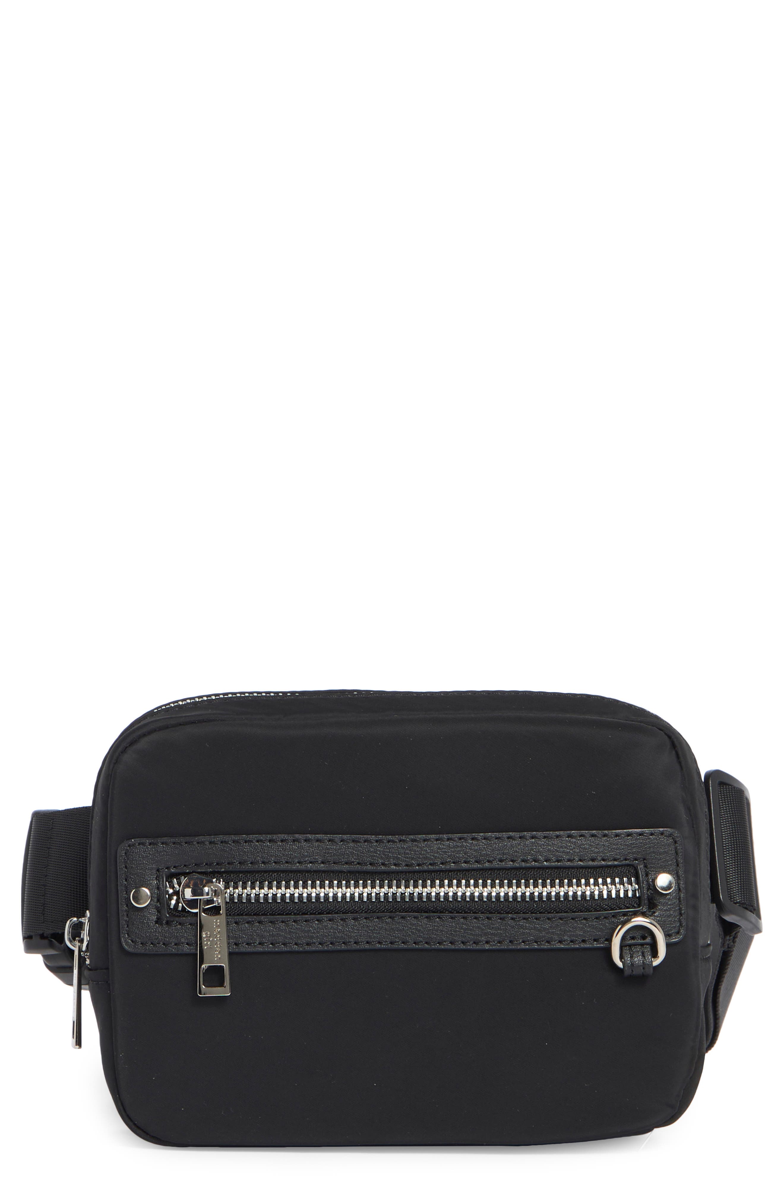 Madden Girl Polyester Belt Bag, Main, color, Black
