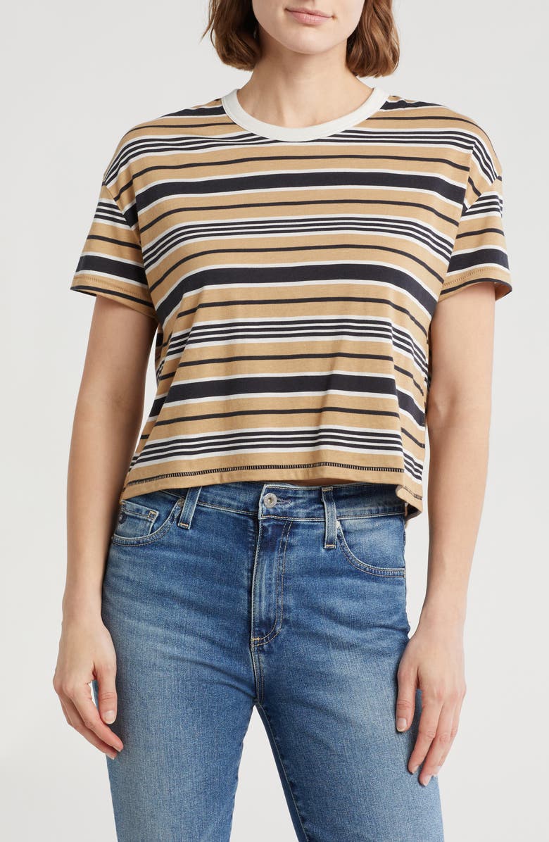 rag & bone Mai Boxy Stripe T-Shirt, Main, color, 