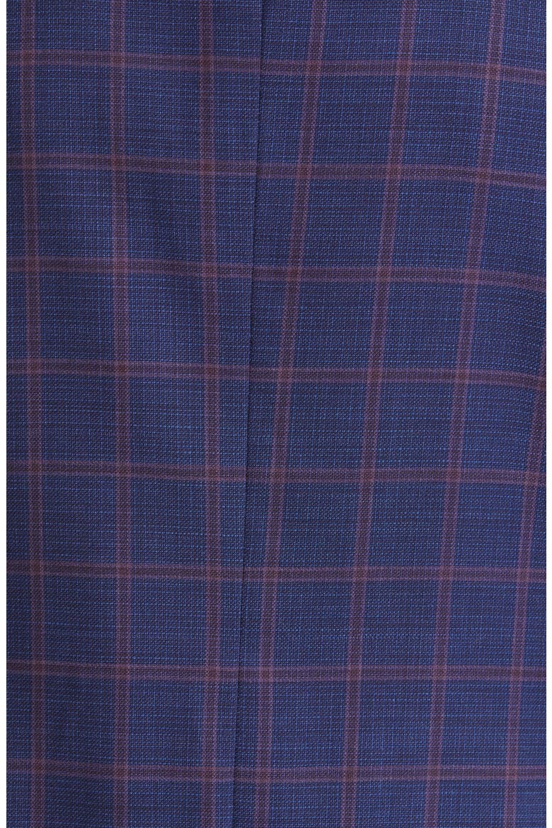 Windowpane Check Wool Blazer, Alternate, color, BLUE