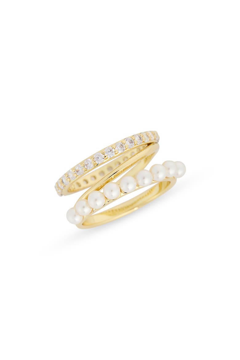 CZ Pavé Faux Pear Wrap Ring, Main, color, WHITE