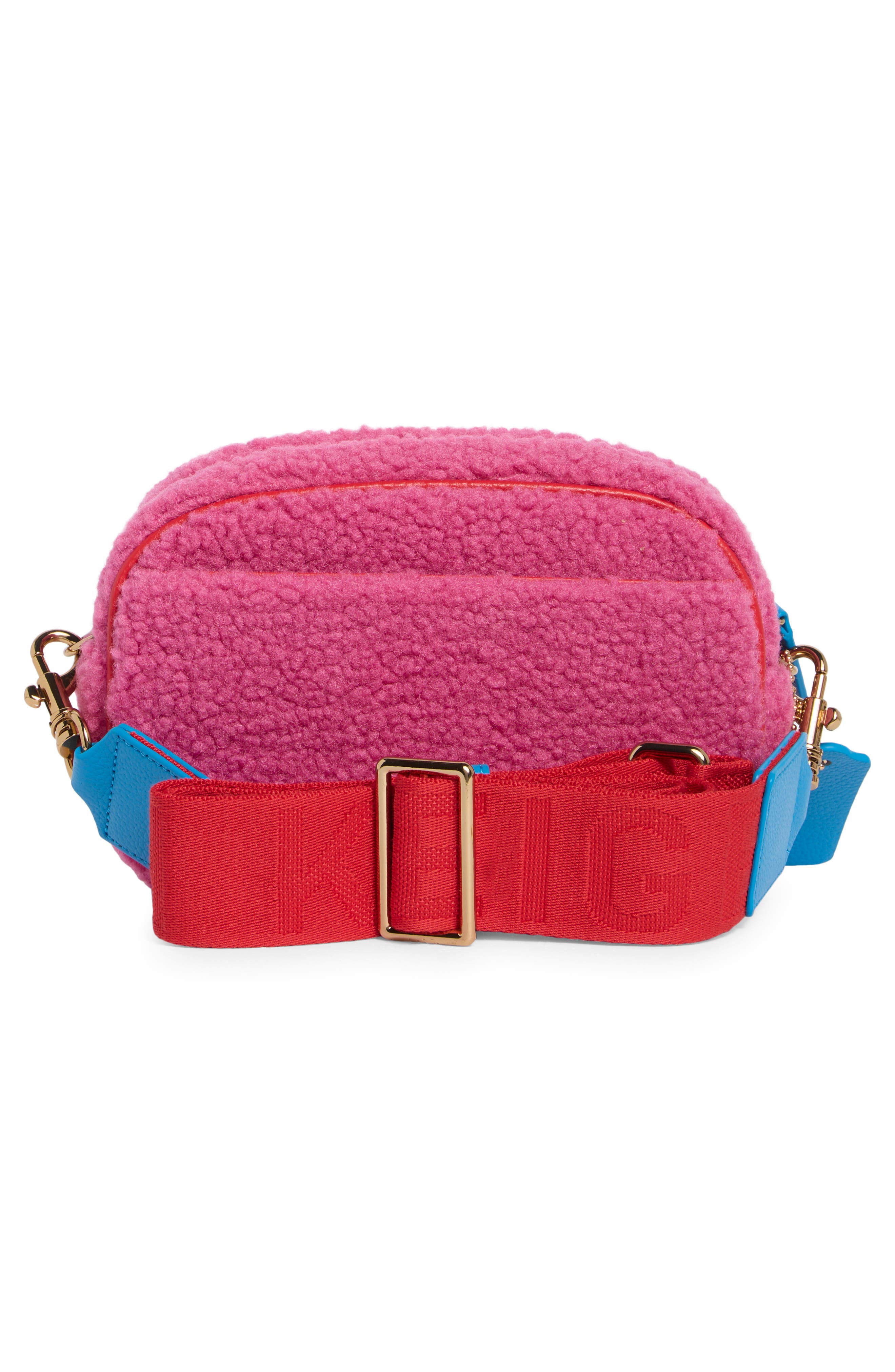 Kurt Geiger London Chiswick High Pile Fleece Camera Bag, Alternate, color, 