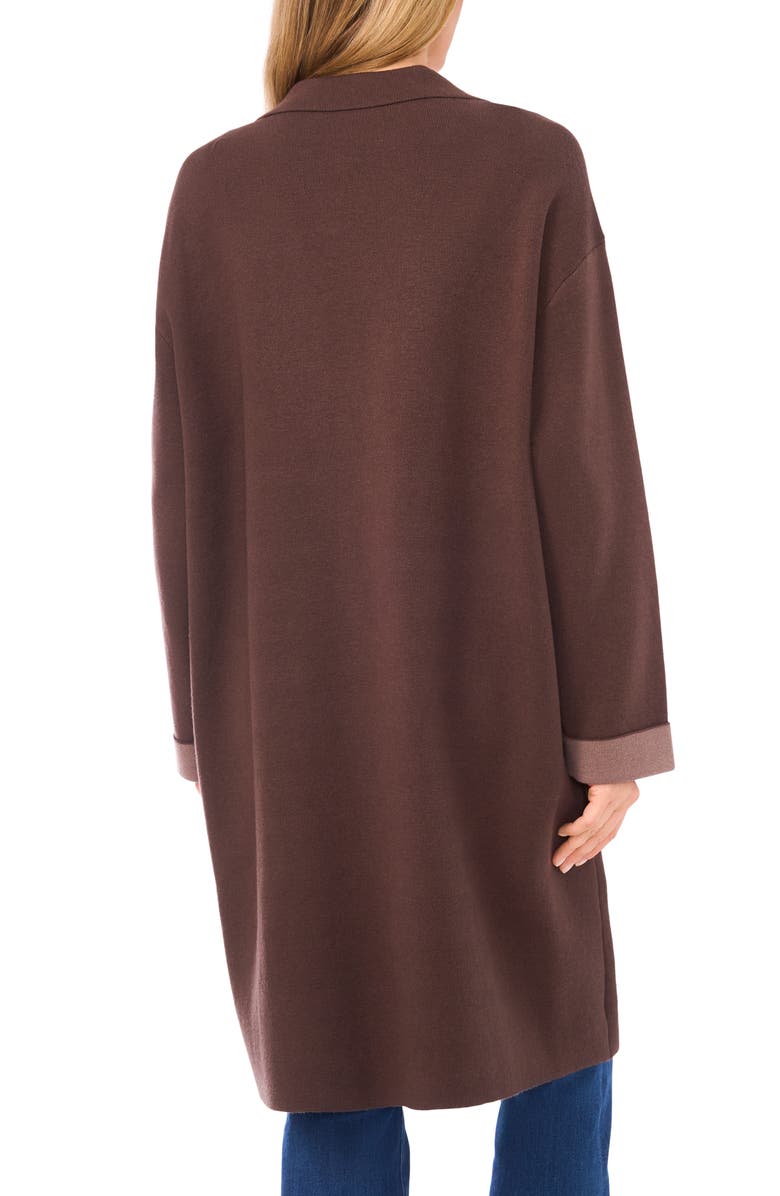 Halogen<sup
®</sup
 Open Front Coat, Alternate, color, Deep Coffee