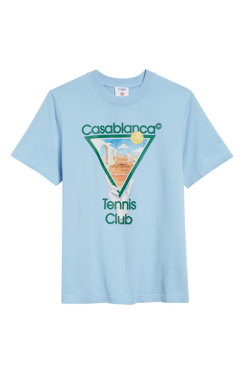 Casablanca Metaphysical Tennis Icon Organic Cotton Graphic T-Shirt, Alternate, color, 
