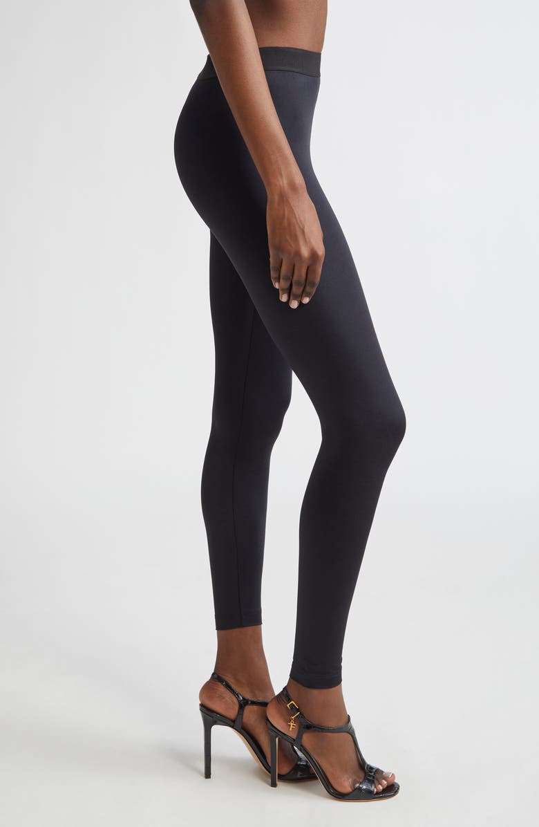 TOM FORD Signature Stretch Jersey Leggings, Alternate, color, Black