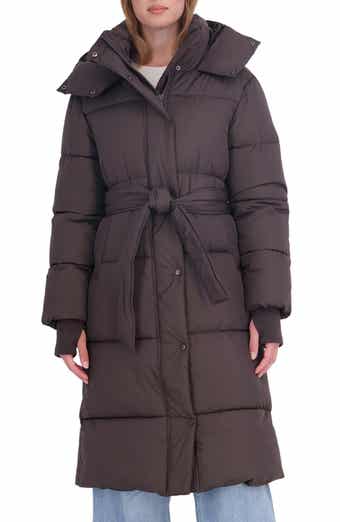 Belted Water Resistant Puffer Coat