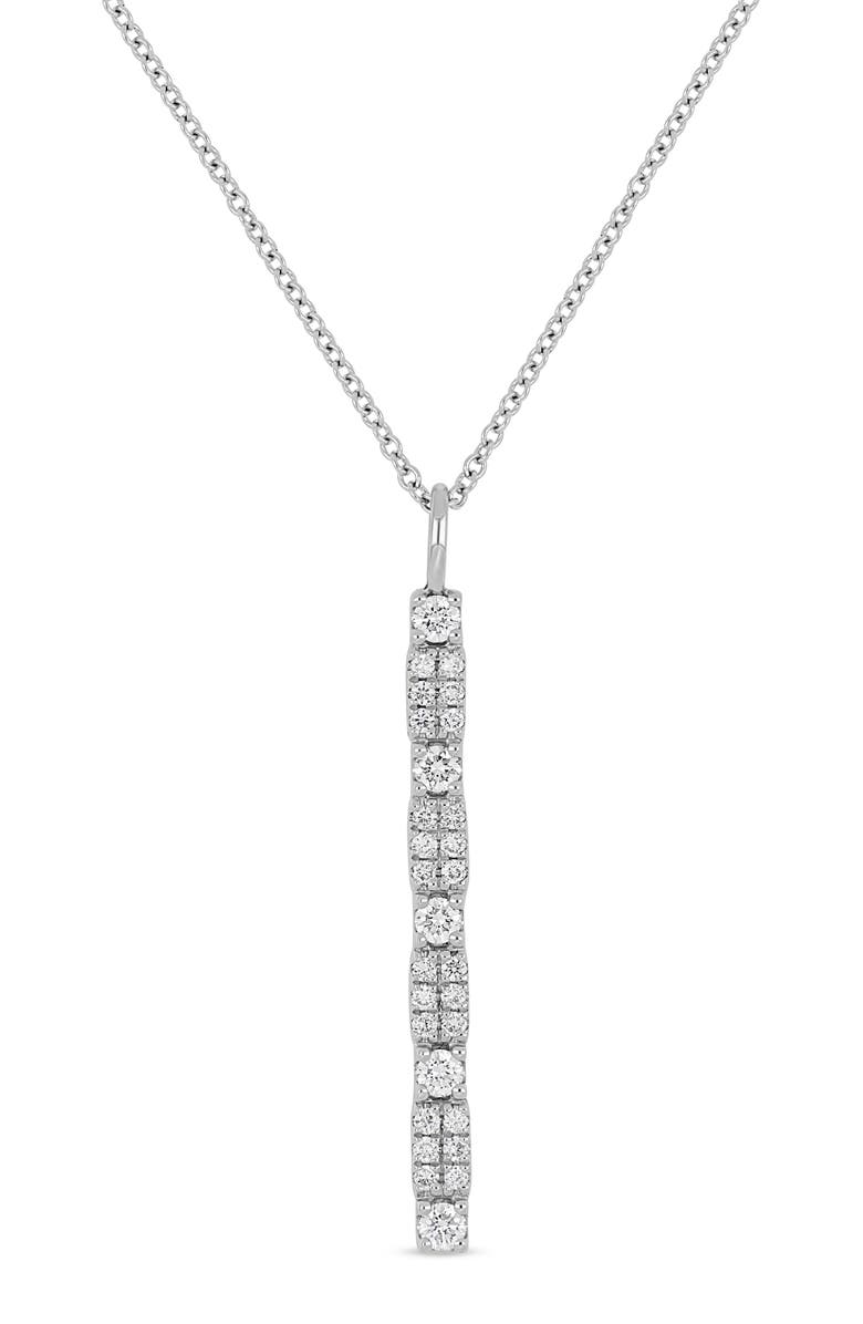 Bony Levy Liora 18K White Gold Diamond Stick Pendant Necklace, Main, color, 