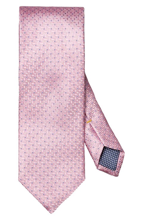 Micro Geometric Silk Tie