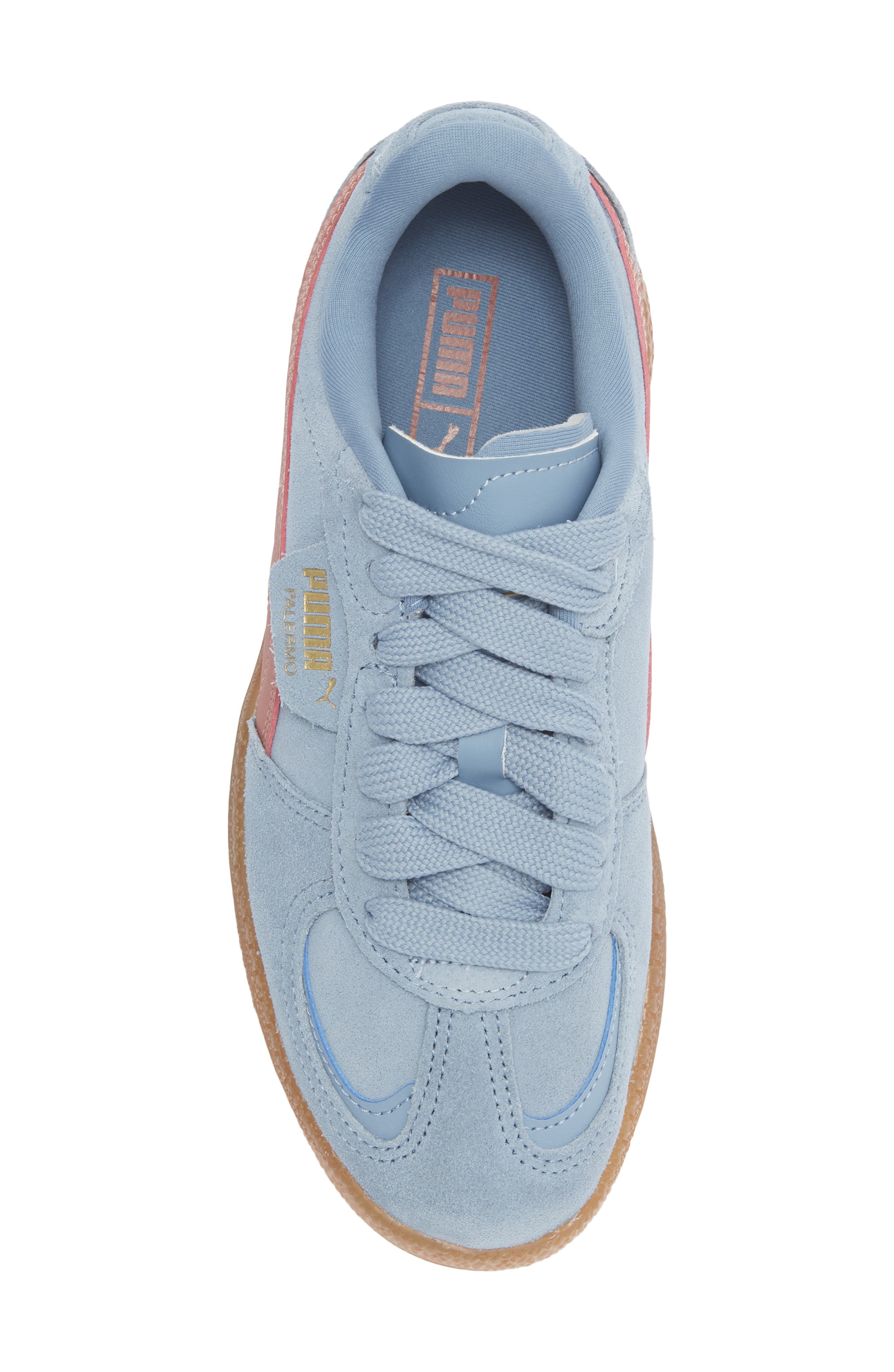 PUMA Palermo Moda Xtra Gum Rubber Sneaker, Alternate, color, Cool Blue/ Exotic Red