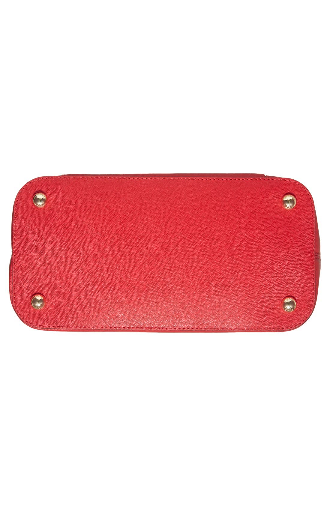 'Jet Set - Large' Saffiano Leather Snap Pocket Tote (Nordstrom Exclusive), Alternate, color, CHILI