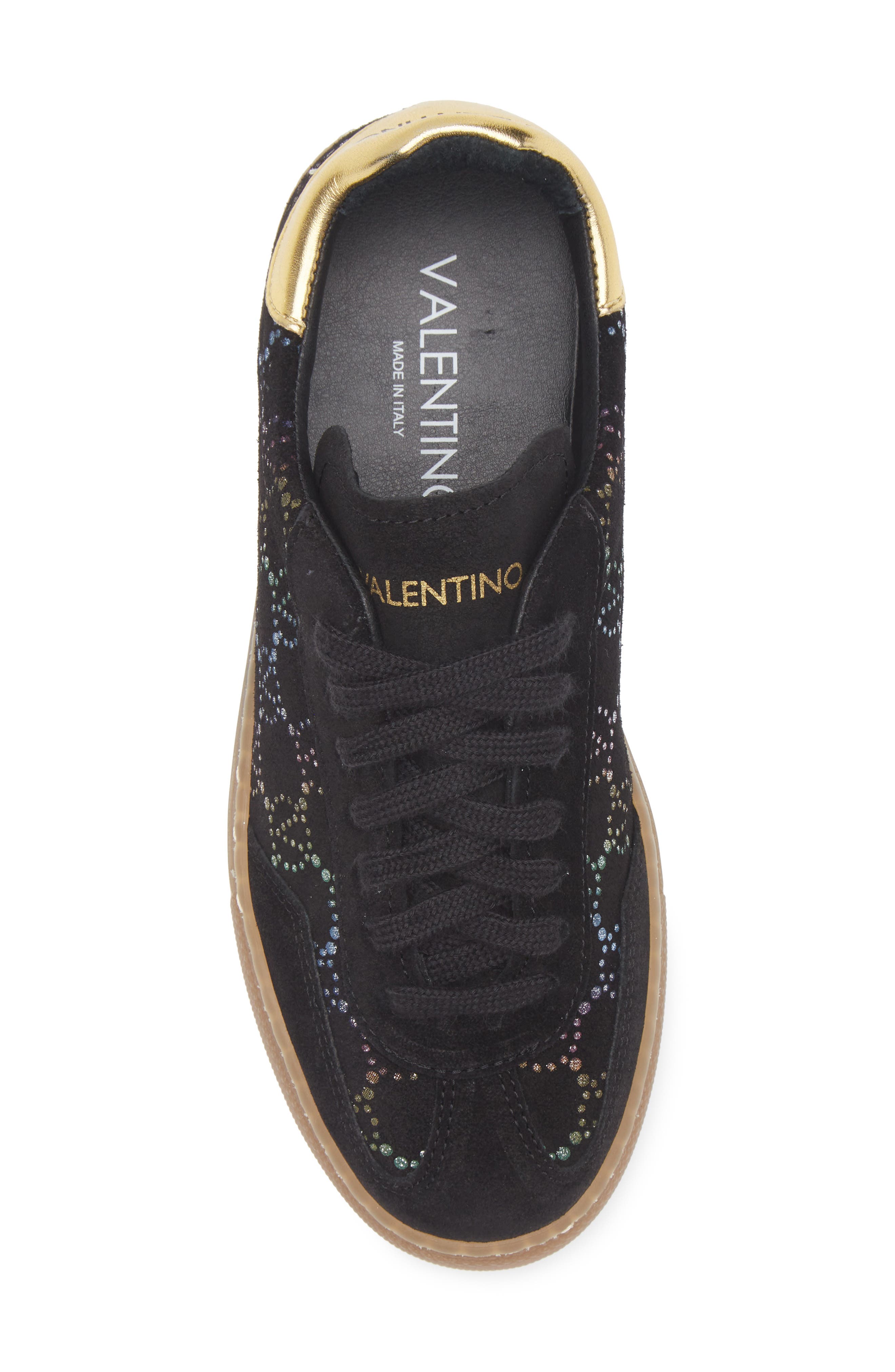 VALENTINO BY MARIO VALENTINO Guiditta Leather Sneaker, Alternate, color, Black