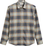 James Campbell Capella Modern Fit Plaid Cotton Button-Up Shirt