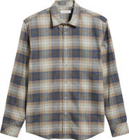 James Campbell Capella Modern Fit Plaid Cotton Button-Up Shirt