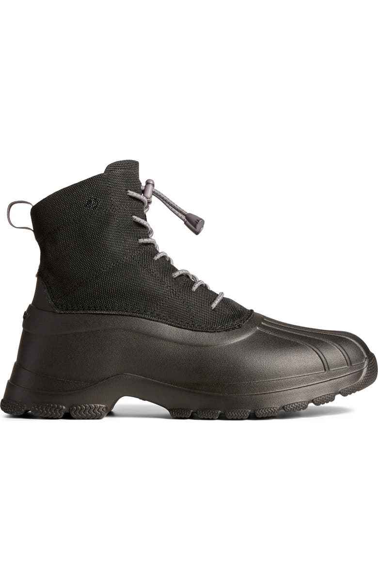 Sperry Float Lace-Up SeaCycled<sup>™</sup> Duck Boot, Alternate, color, Black