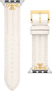 Tory Burch The Kira Leather 20mm Apple Watch® Watchband