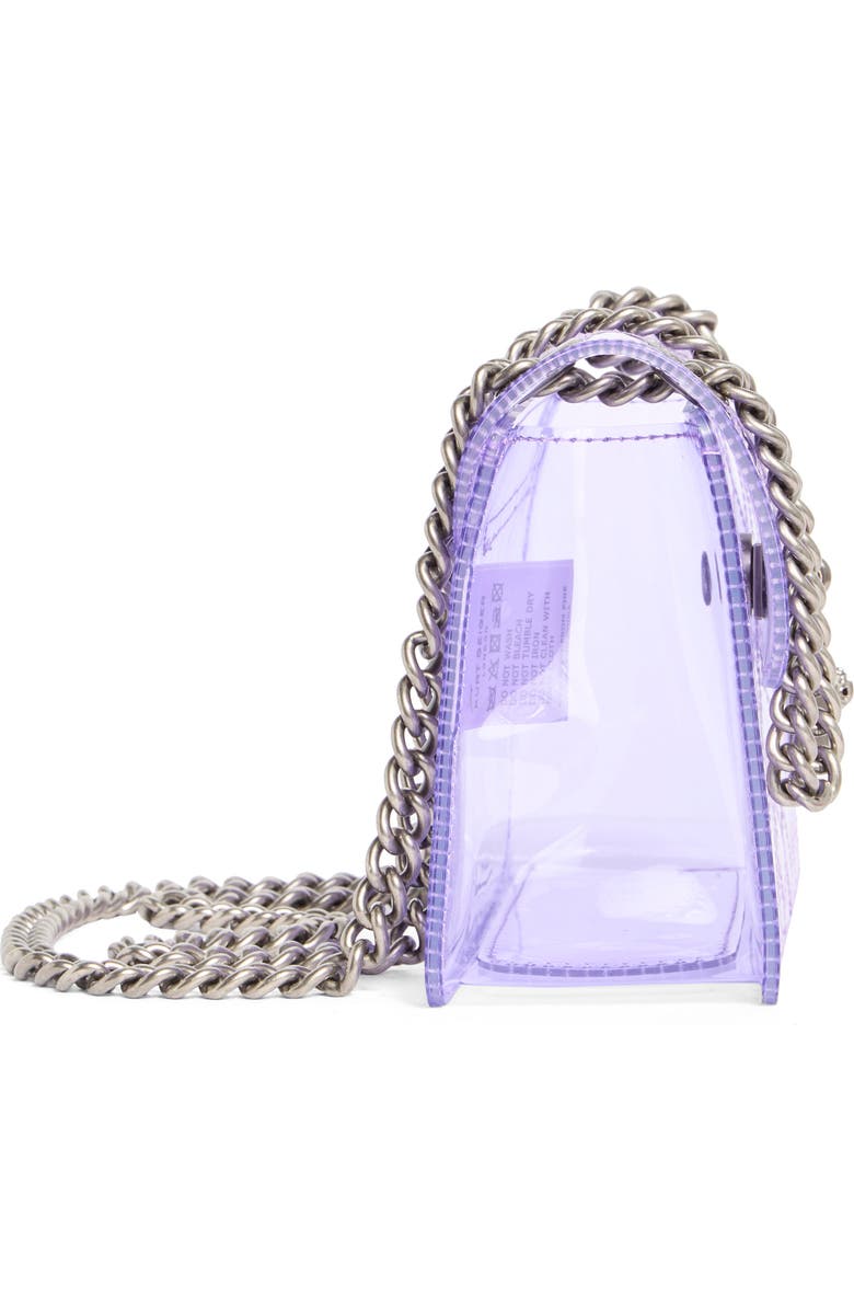KG Kurt Geiger Mini Brixton Vinyl Convertible Shoulder Bag, Alternate, color, Light/ Pastel Purple