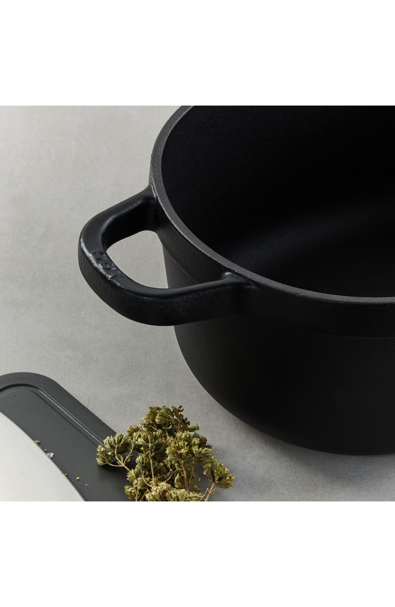 BergHOFF Leo Graphite Enameled Cast Iron Stockpot, Alternate, color, Black