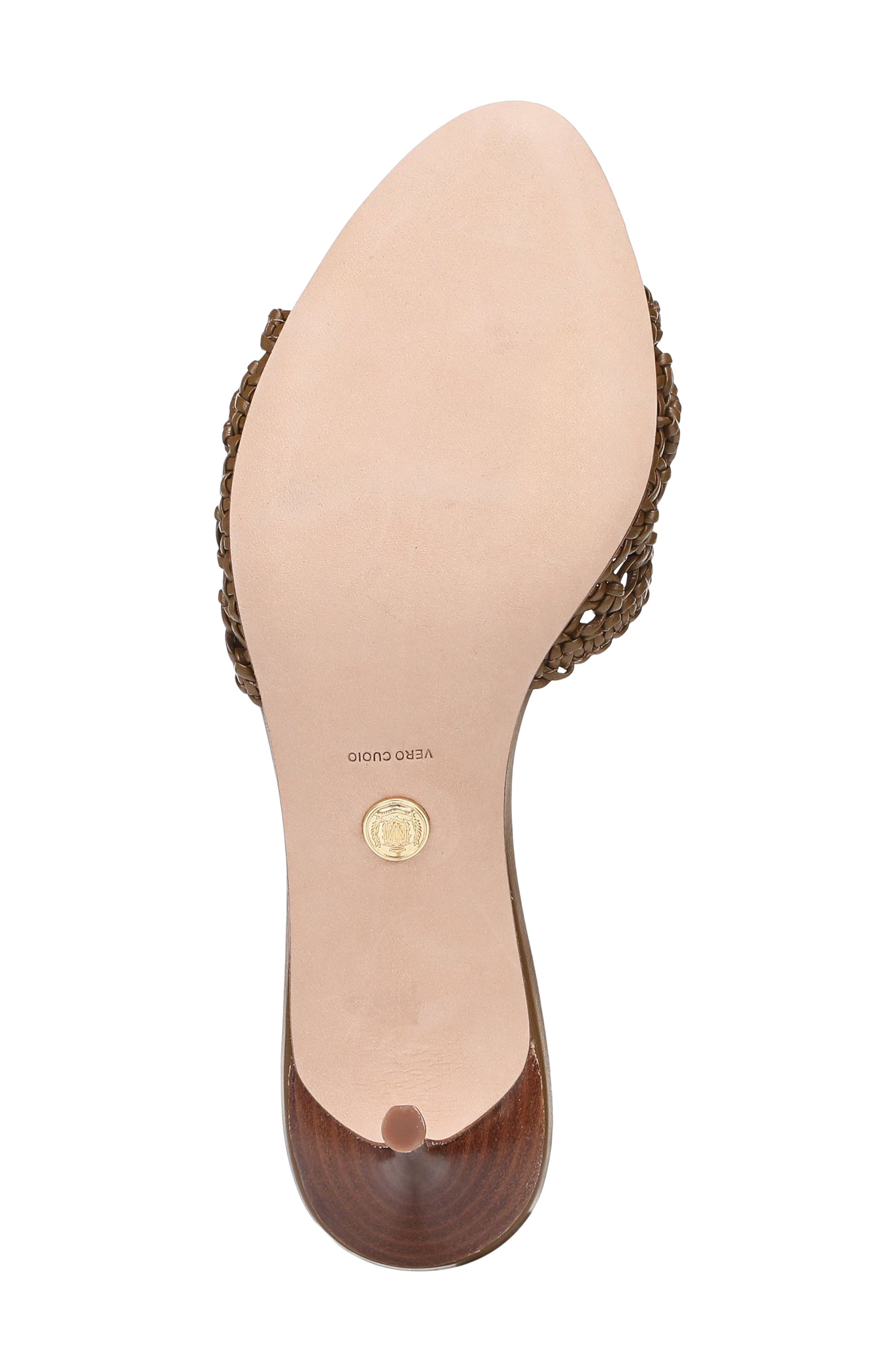 Veronica Beard Tia Macramé Slide Sandal, Alternate, color, Chestnut