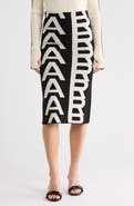 Marc Jacobs Monogram Wool Tube Skirt