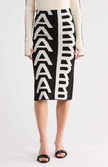 Monogram Wool Tube Skirt