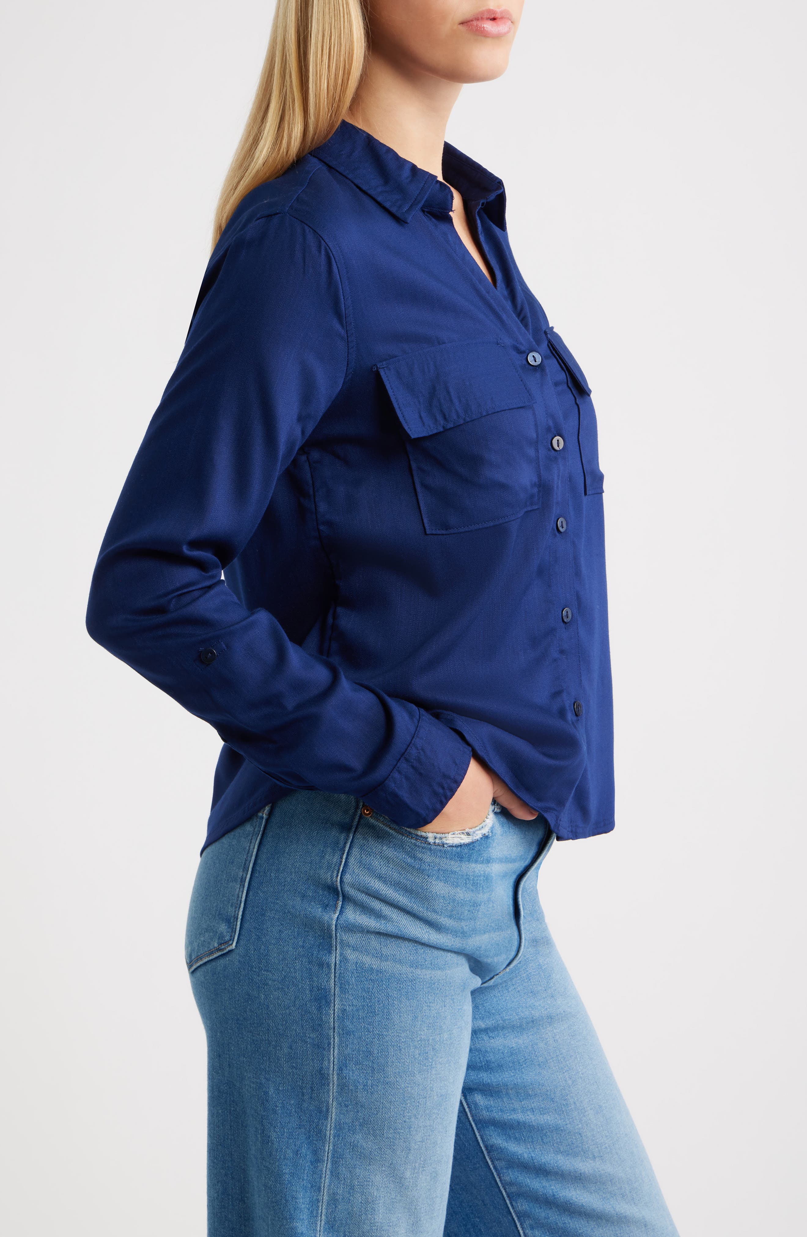 beachlunchlounge Felicity Button-Up Shirt (Women) | Nordstrom