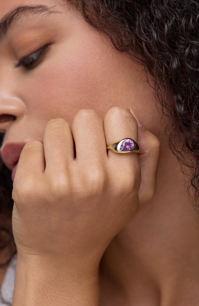 Bony Levy 14K Gold Chunky Topaz Ring, Alternate, color, 14K Yellow Gold / Amethyst