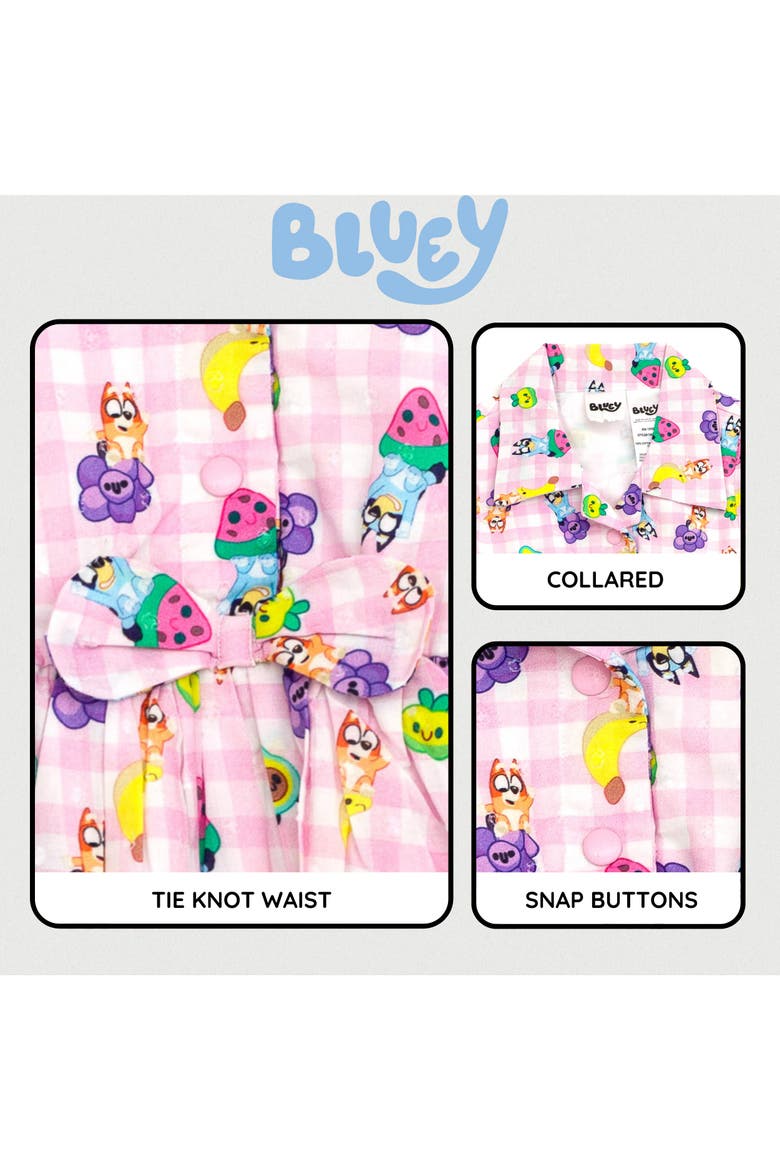 Sleeveless Flare Dress, Alternate, color, Pink Bluey Bingo