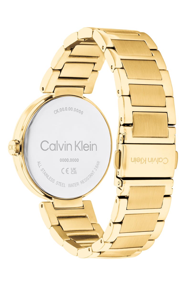 Calvin Klein Goldtone Bracelet Watch, 36mm, Alternate, color, Gold