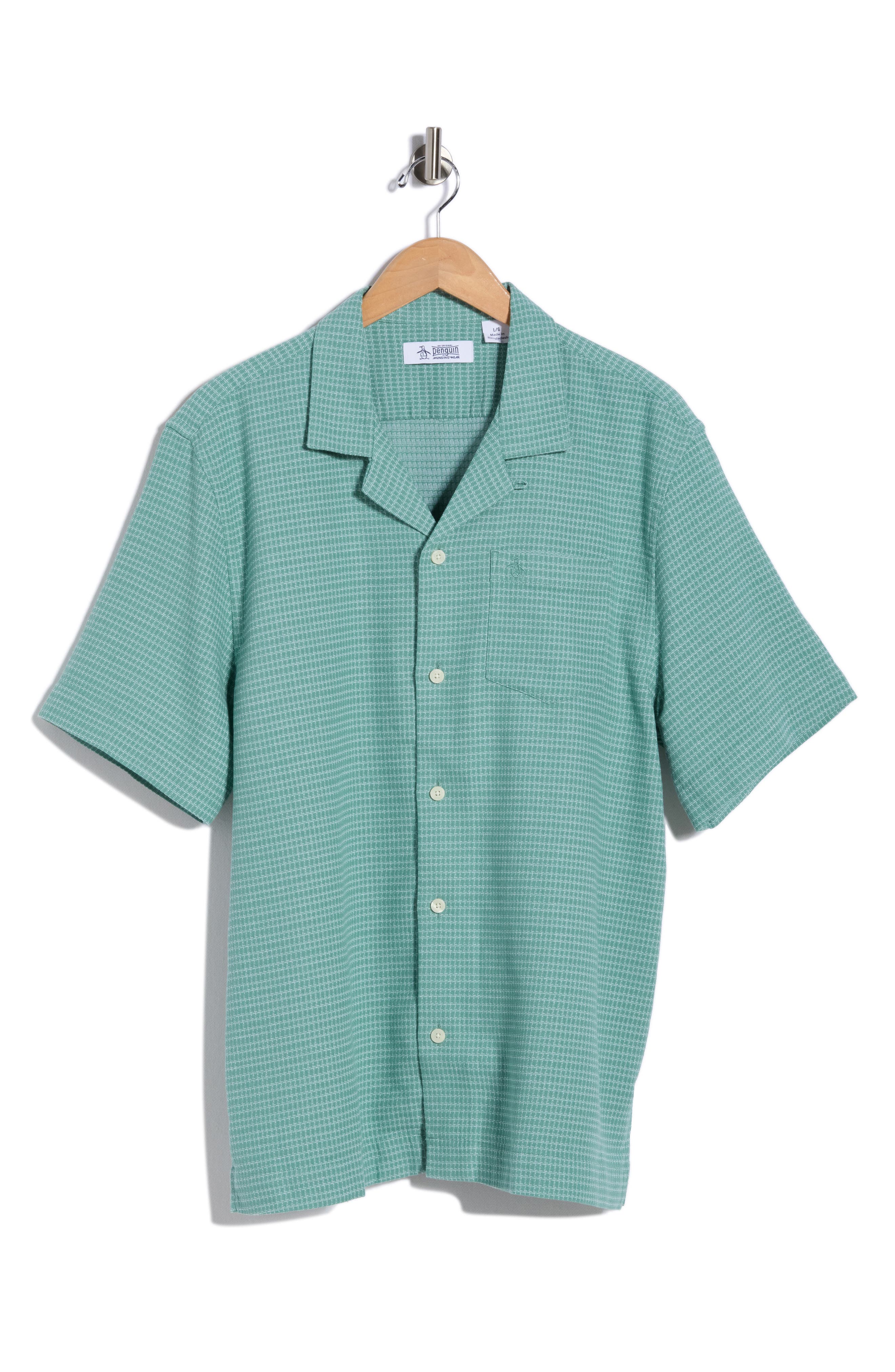Original Penguin Dobby Grid Camp Shirt