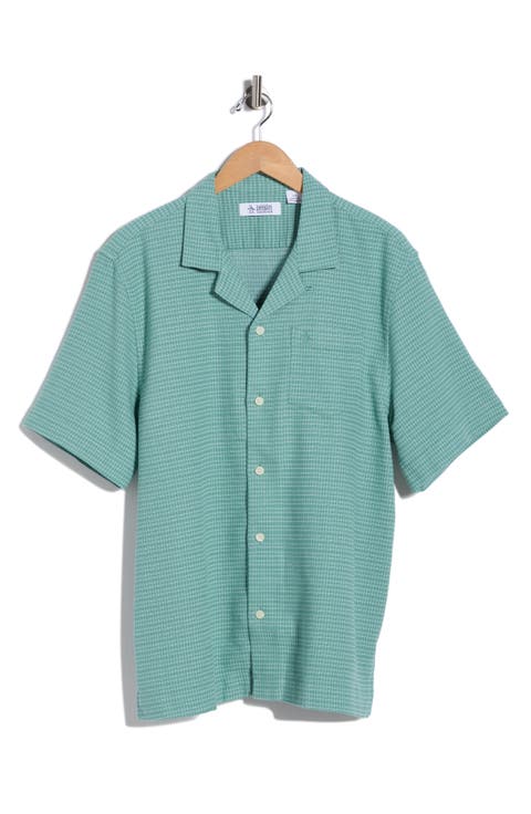 Dobby Grid Camp Shirt