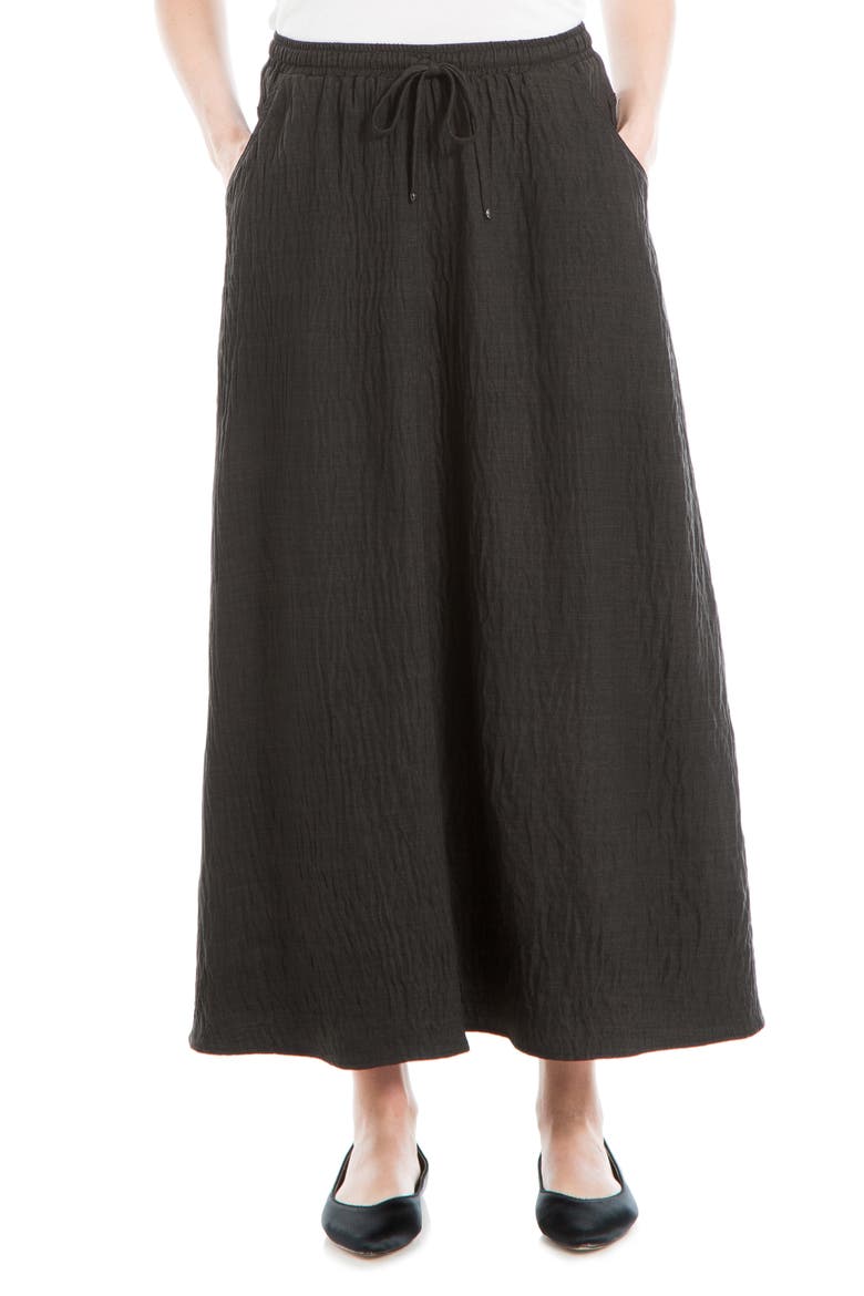Textured Crop Maxi Skirt, Main, color, BLACK