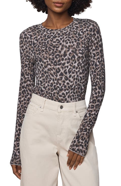 Leopard Print Long Sleeve T-Shirt