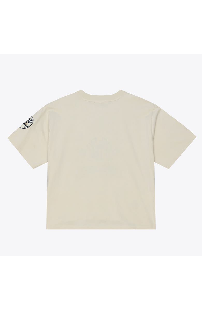 Mitchell & Ness Women's Mitchell & Ness  Cream New York Yankees Cooperstown Yacht Rock Boxy Cropped T-Shirt, Alternate, color, Cream