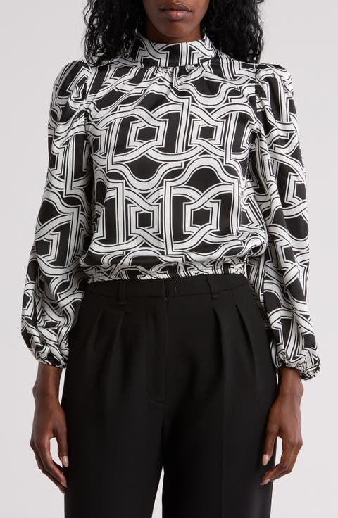 Seraphine Long Sleeve Mock Neck Top