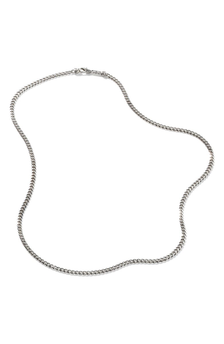 John Hardy Sterling Silver Curb Chain Necklace, Main, color, 