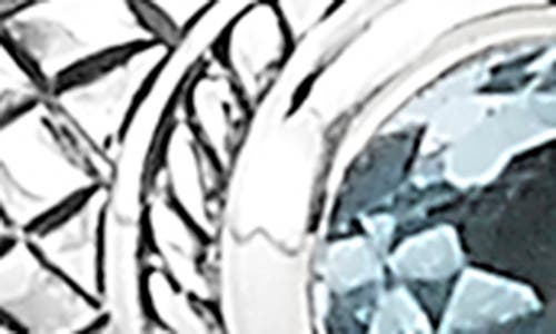 Samuel B. Silver 4.00 Ct. Tw. Blue Topaz Bangle Bracelet In Blue