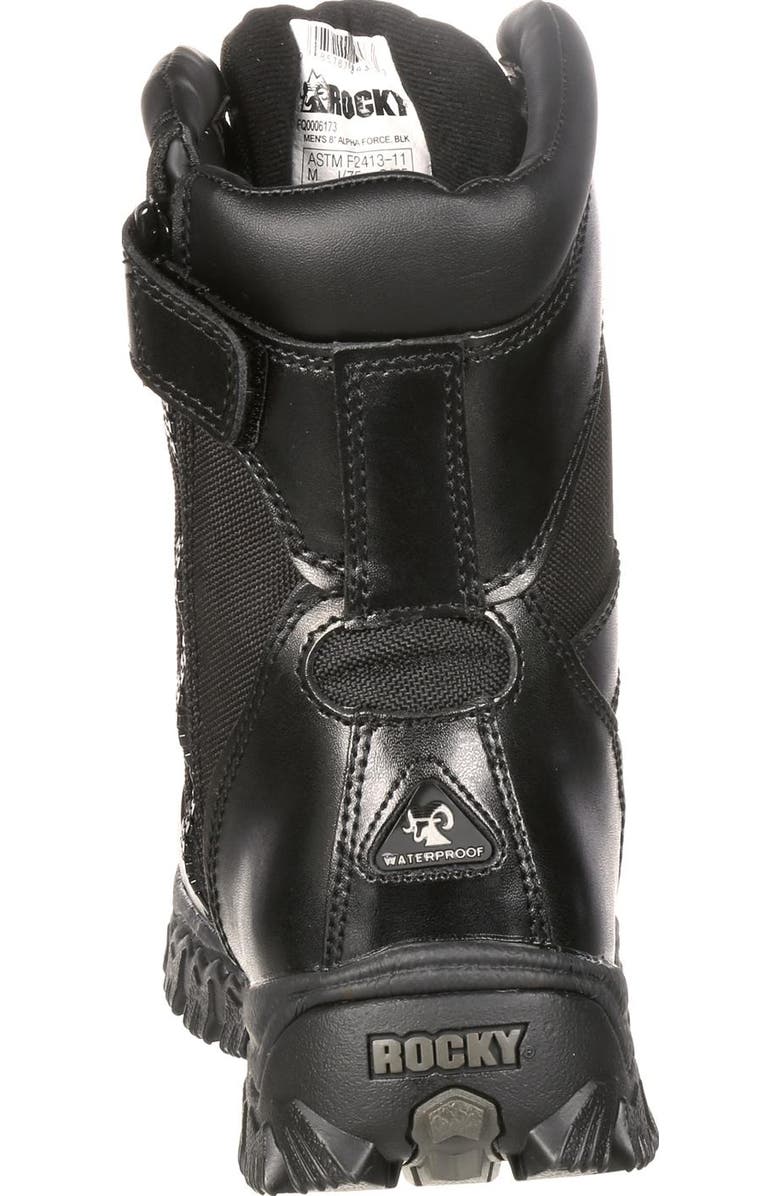 Rocky Zipper Composite Toe Public Service Boot, Alternate, color, Black